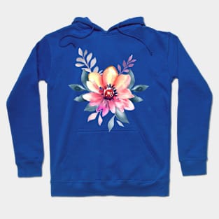 Boho Blossom Watercolor Hoodie